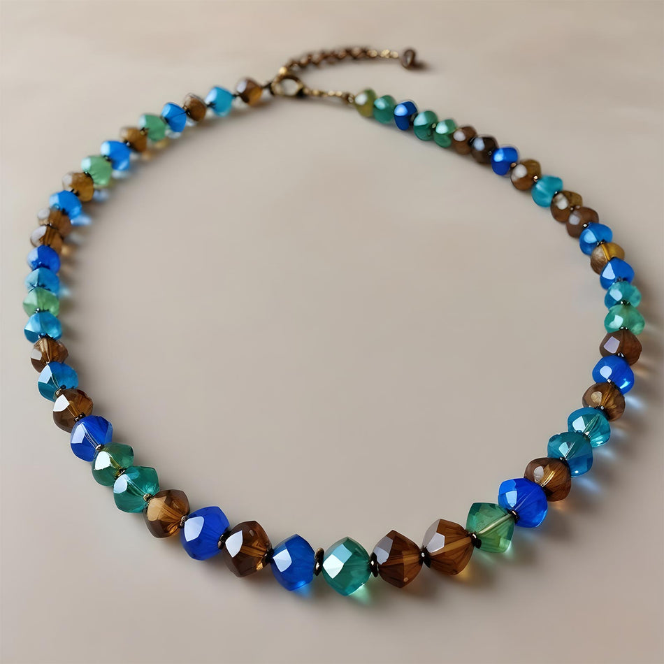 6mm Faceted Crystal Rondelle Mixed Colors Beads Strand of 40cm