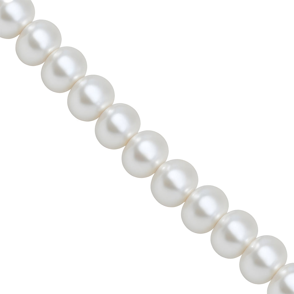 Freshwater Pearls Potato Beads White 9mm Strand of 35cm
