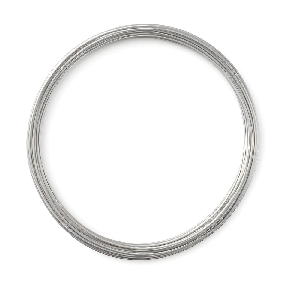0.8mm Silver Stainless Steel Beading Wire 10m