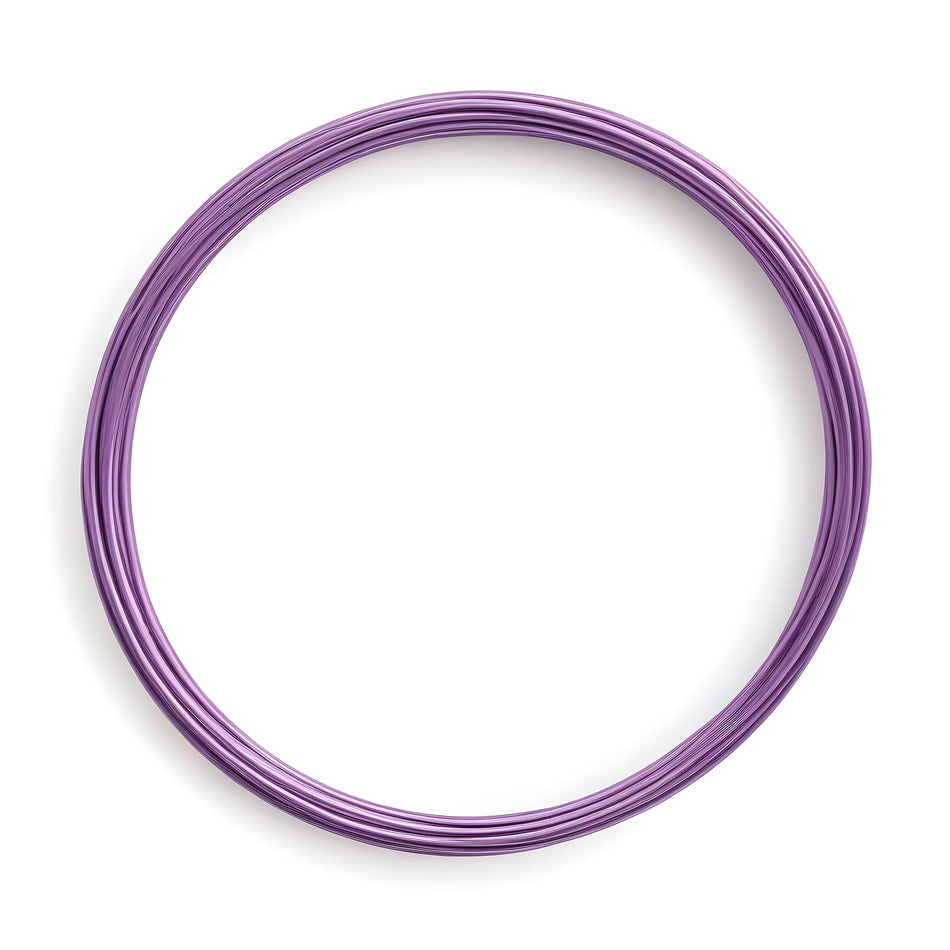 0.6mm Metallic Purple Coloured Beading Wire 1m