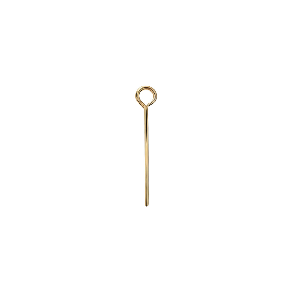 Gold Plated Eyepins 38mm Pack of 50