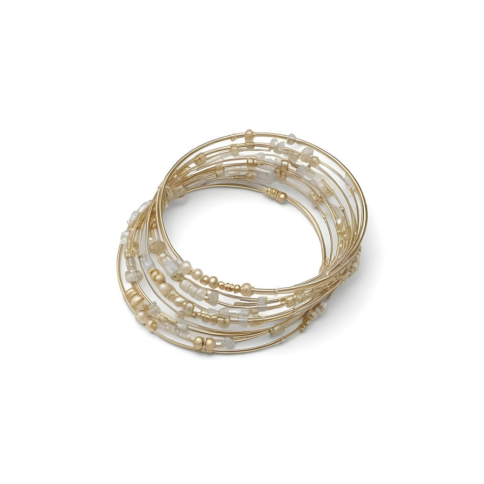 40 Coils Ring Memory Wire Gold Plated 0.6mm