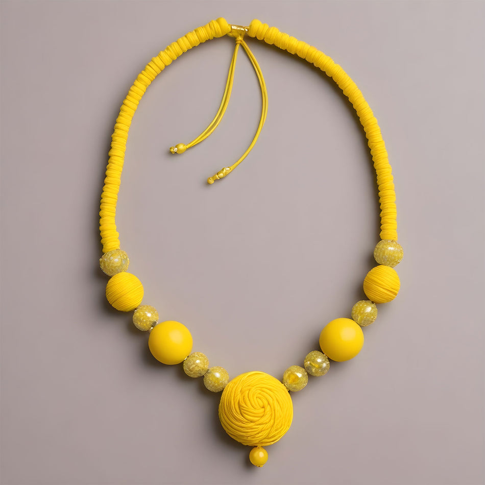 1mm Yellow Polyester Macrame Jewellery Cord 1m
