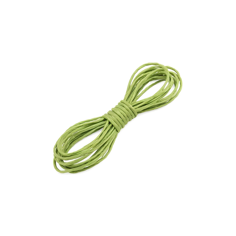 1mm Green Round Waxed Cotton Jewellery Cord 1m